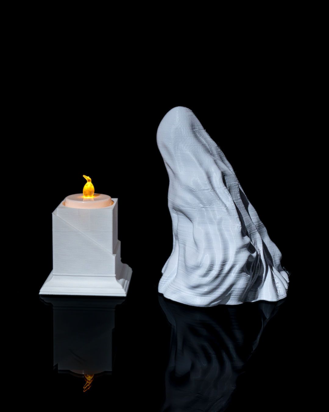 Halloween Gespenster Kerzenhalter 3er-Set Halloween Kerzenständer 3er-Pack Gespenster 16CM