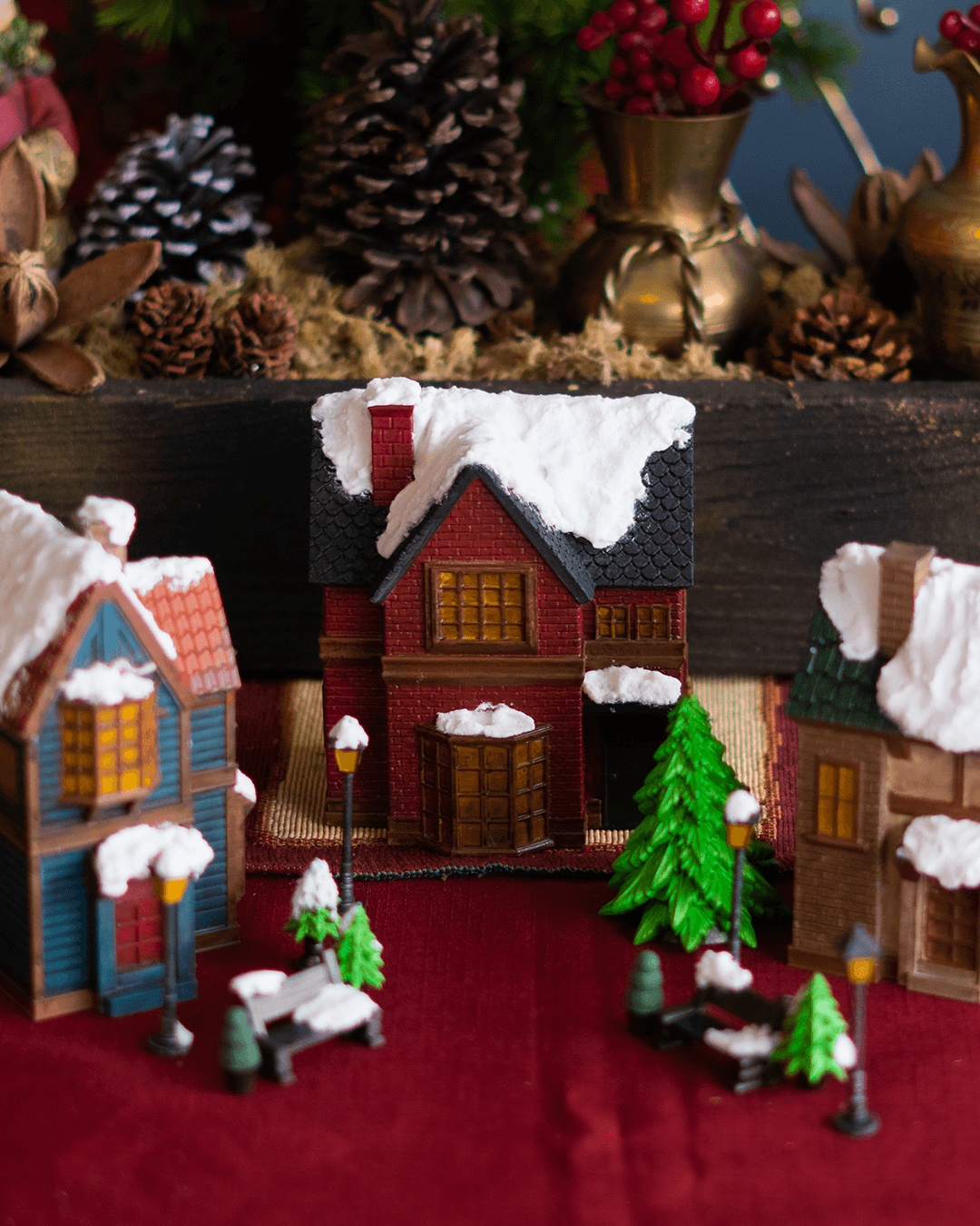 Weihnachtsdekoration Tischdekoration Neujahrsdorf Weihnachtsdorf
