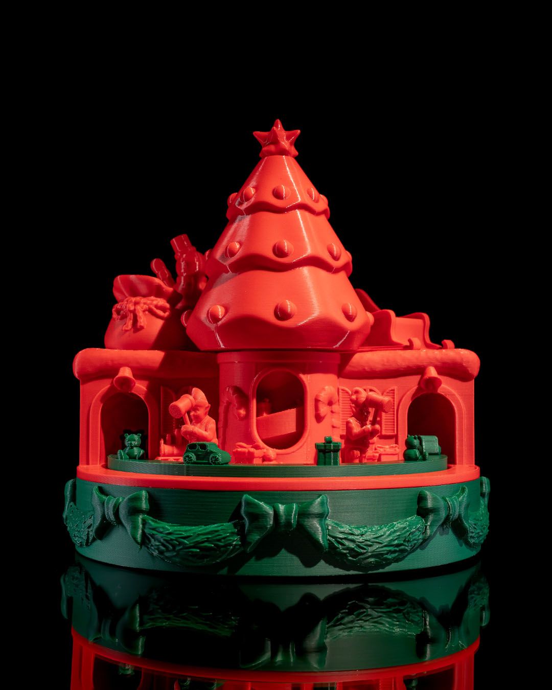 Neujahrsgeschenk Bewegliches Spielzeug Weihnachtliches Spielzeug Groß 25CM