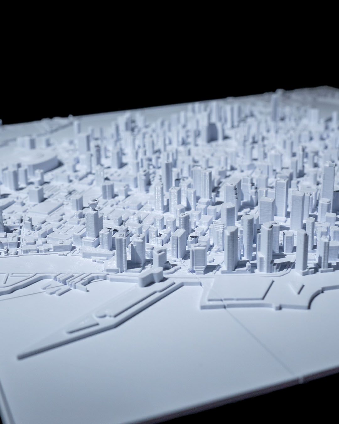 Vancouver 3D Skyline Dekorative Minimalistische Wandkunst