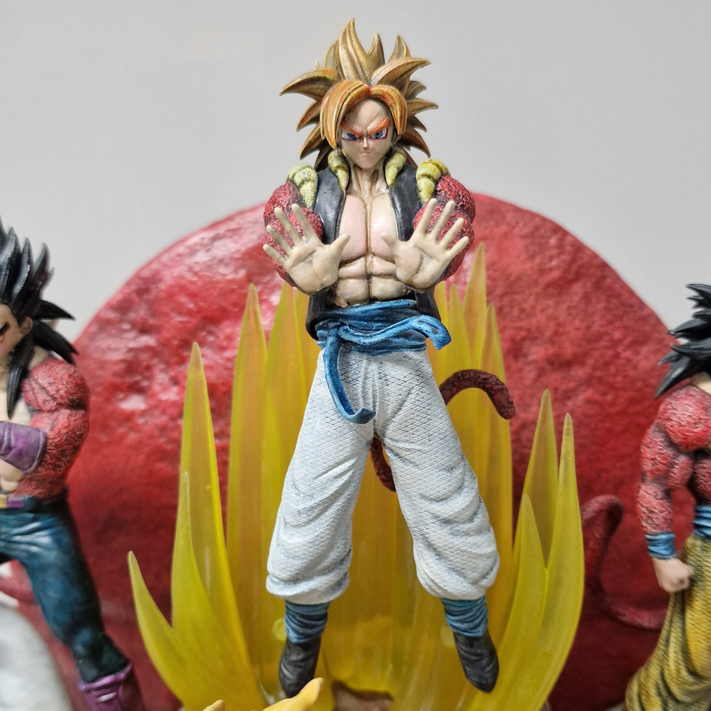 Dragon Ball GT Figur Dragon Ball Goku und Vegeta SSJ4 Gogeta Objekt 30CM Riesen Größe