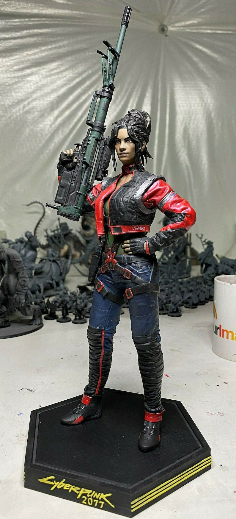 Cyberpunk Panam Palmer Figur Groß 25CM