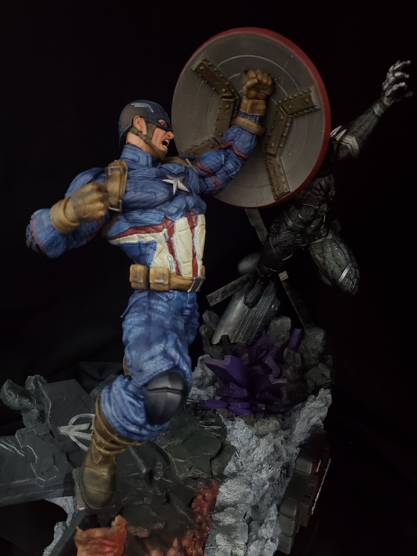 Daredevil vs Kingpin Figur Kingpin und Daredevil Kampf Objekt 25CM Großformat