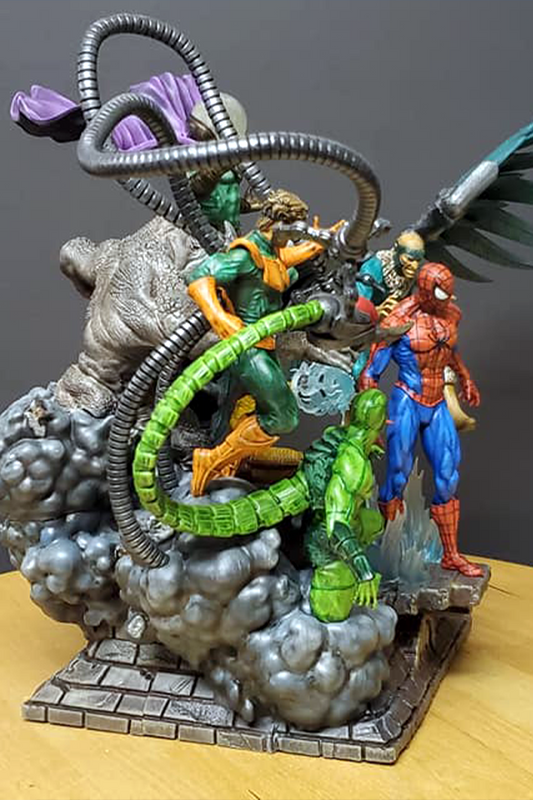 Marvel Sinister Six Figur Spiderman Figur Böse Sechs Figur Groß 30CM