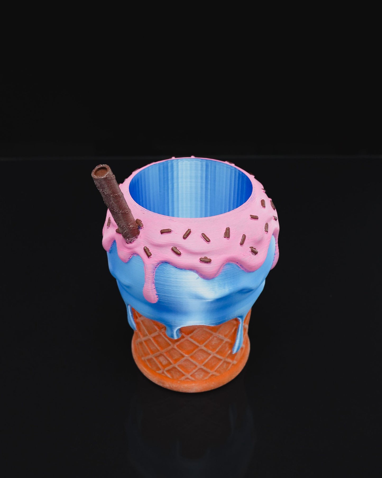 Becherhalter mit Eiscreme-Motiv