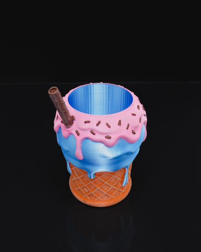 Becherhalter mit Eiscreme-Motiv