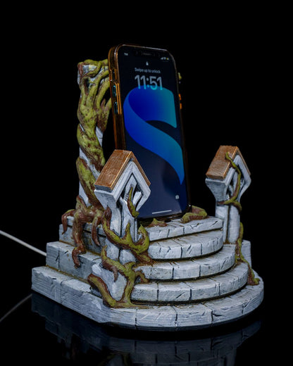Antik-Tor-Tischtelefonständer Groß 20CM