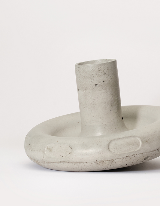 Galaktische futuristische Vase, groß, 25 cm, dekorative Vase aus Hartplastik