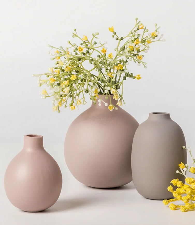 Camber Bombe Moderne Vase Groß 25 CM Hartplastik 6er-Set Dekorative Moderne Vase