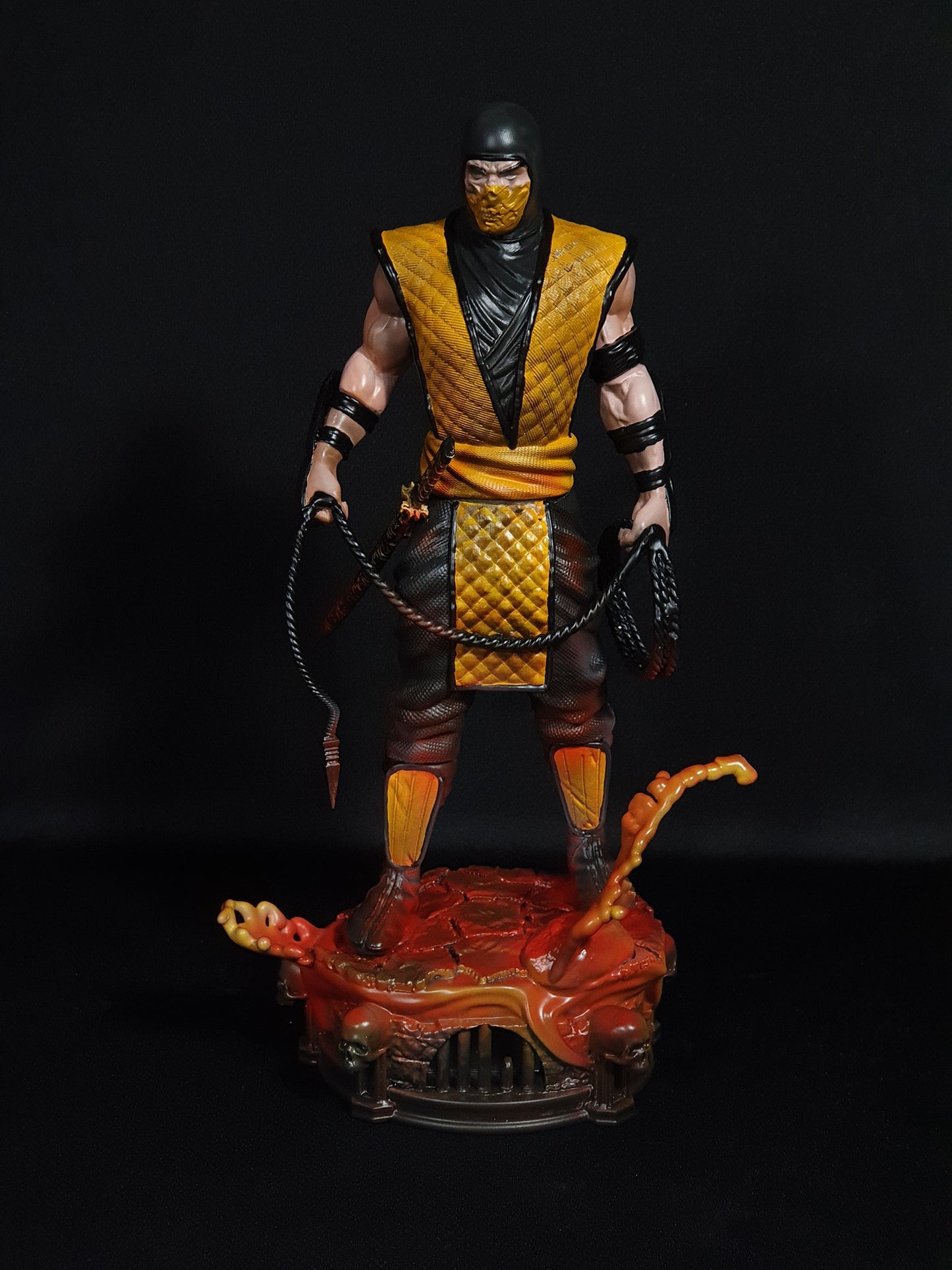 Mortal Kombat Scorpion Figur Mortal Kombat Scorpion Objekt Groß 25CM