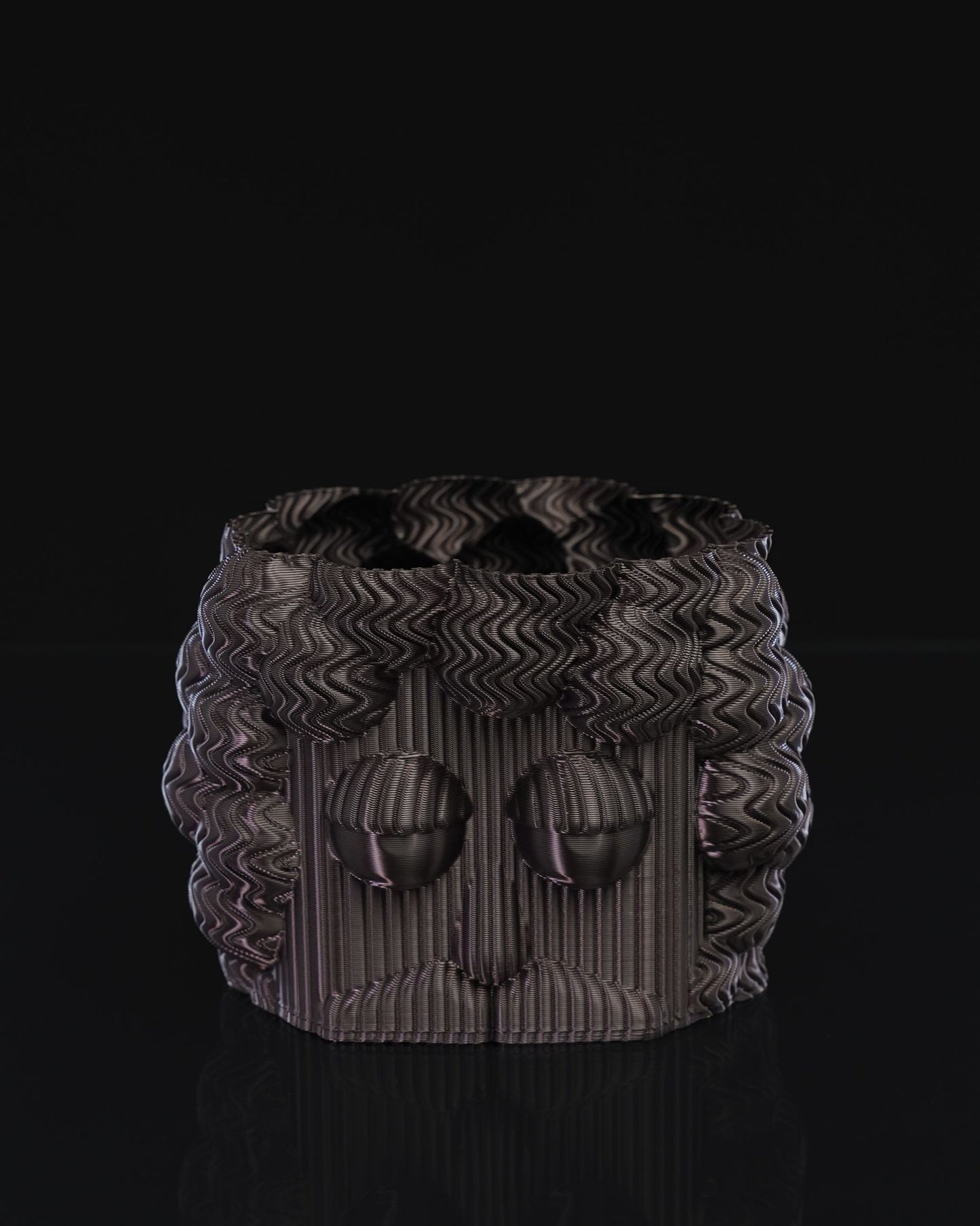 Frank Dekorative Skandinavische Schwarze Vase 13CM