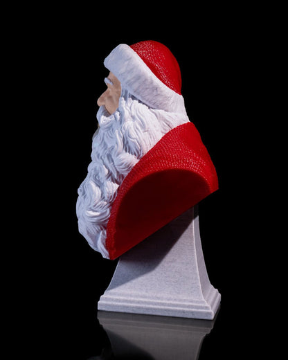 Weihnachtsmann-Büste Klassische Weihnachtsmann-Büste, bemalt, 15 cm