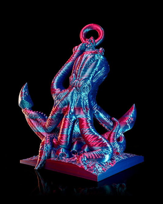 Cast Iron Kraken Octopus Desktop Decorative Object Large Size 25CM