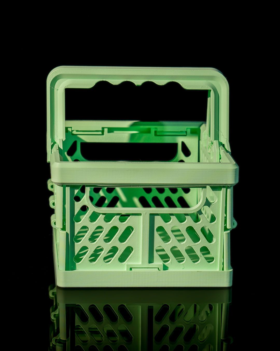 Mehrzweck-Hartplastikkiste Einkaufskorb Organizer faltbar 15CM