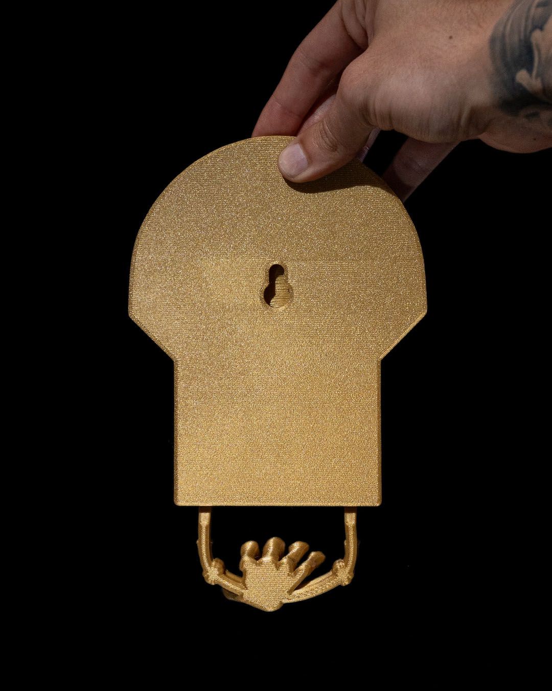 Totenkopf-Türklopfer, groß, 19 cm