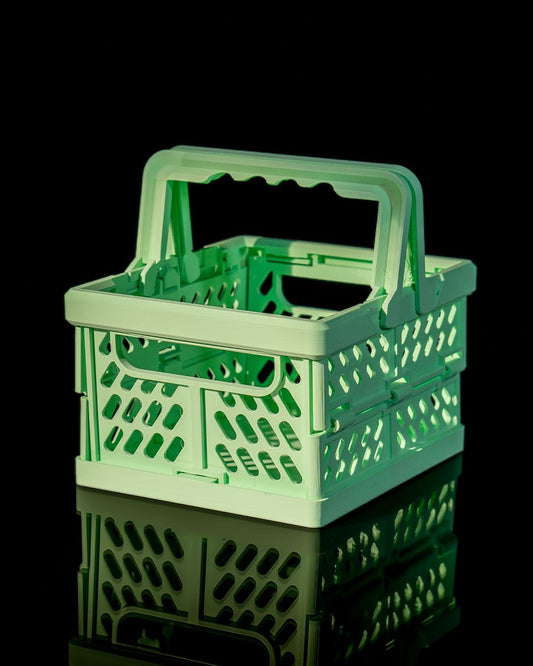 Çok Amaçlı Sert Plastik Kasa Alışveriş Sepeti Organizer Katlanabilir 15CM
