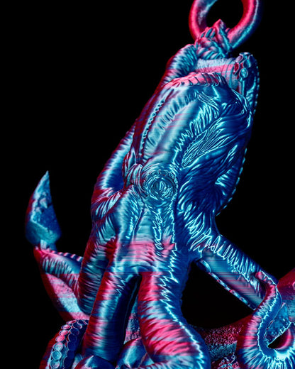 Eisen werfende Kraken-Objekt Oktopus Desktop Dekoration Groß 25CM