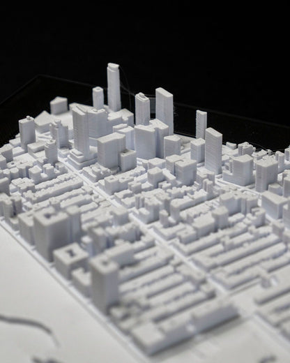 Manhattan 3D Stadt-Skyline Dekorative Minimalistische Wandtafel Manhattan