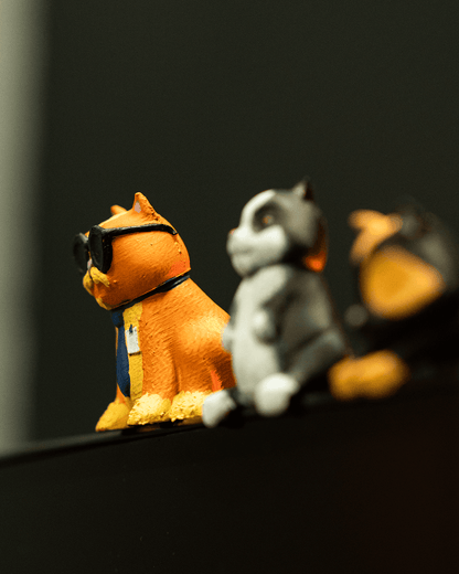 Garfield 3er Katzen-Set Monitor Deko Desktop Dekorationsobjekt