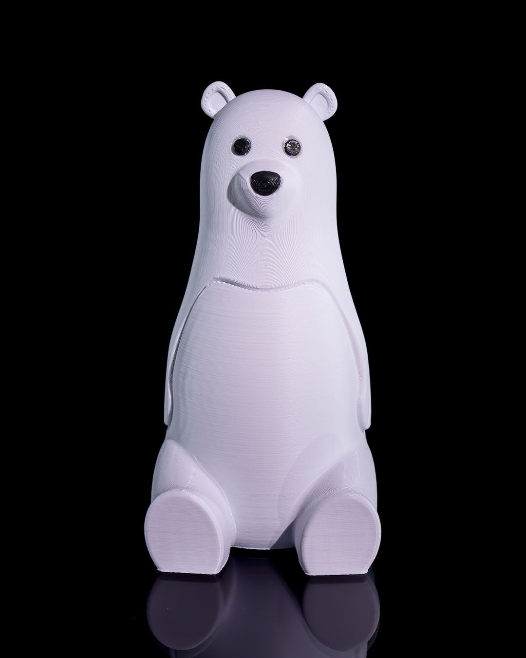 Neujahrsdekoration Eisbär Bonboniere Eisbär Pralinenschachtel 15CM