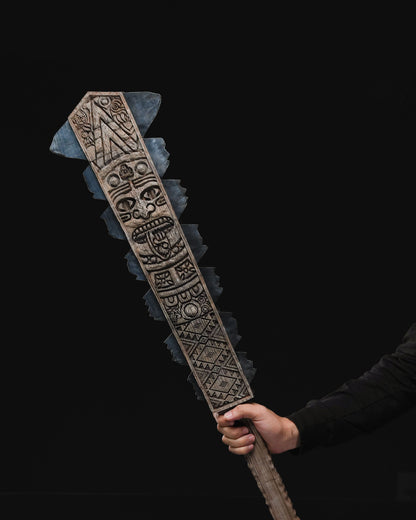 Macuahuitl Azteken Kriegskeule (Originalgröße)