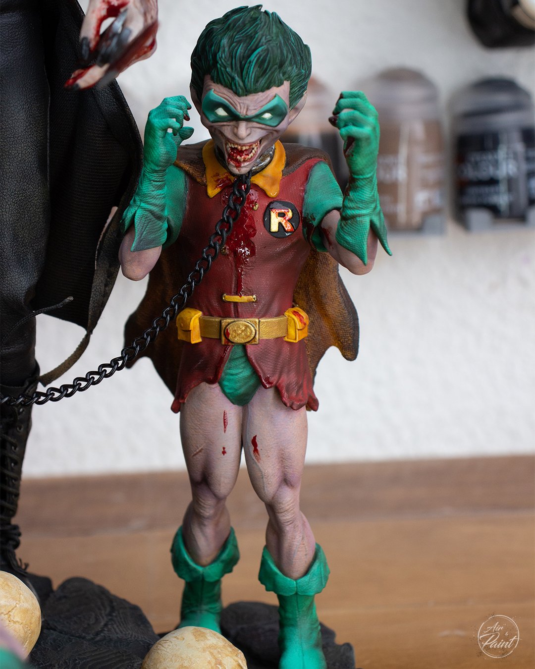 DC Batman Who Laughs Figur Batman Robin Figur Lachender Batman Figur 25CM Groß