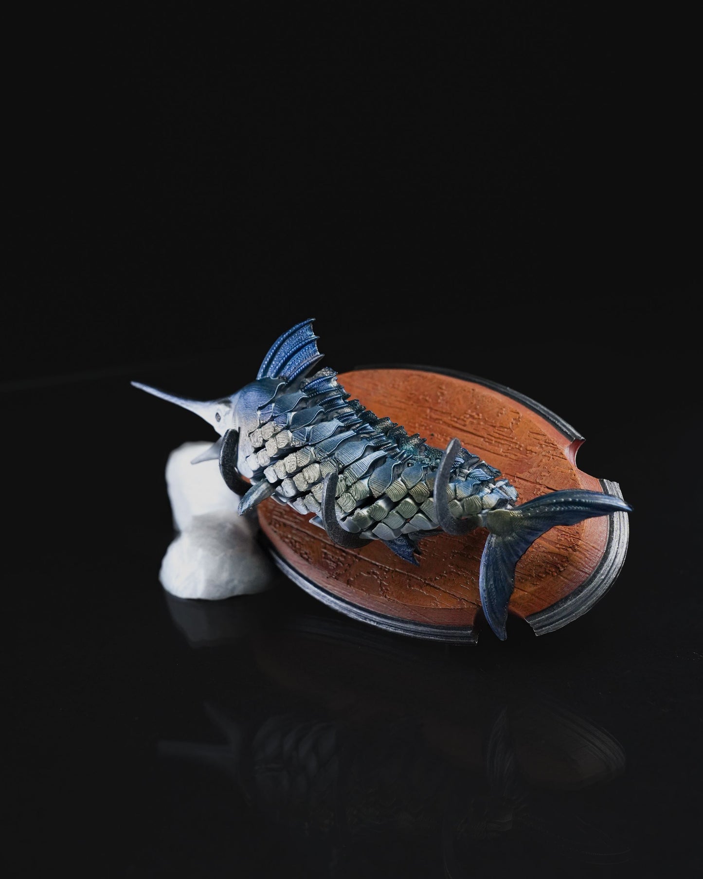 Schwertfisch Bewegliches Spielzeug Schwertfisch mit Ständer Dekoratives Objekt