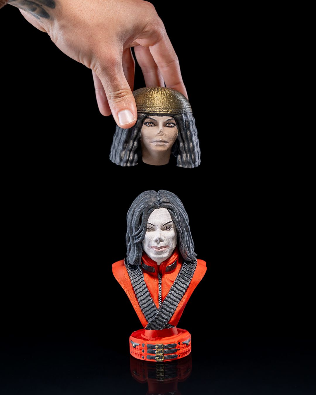 Michael Jackson Büste, bemalt, 15 CM
