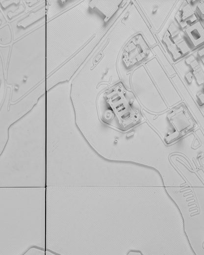 Ottowa 3D Skyline Dekorative minimalistische Wandkunst Ottawa Gemälde