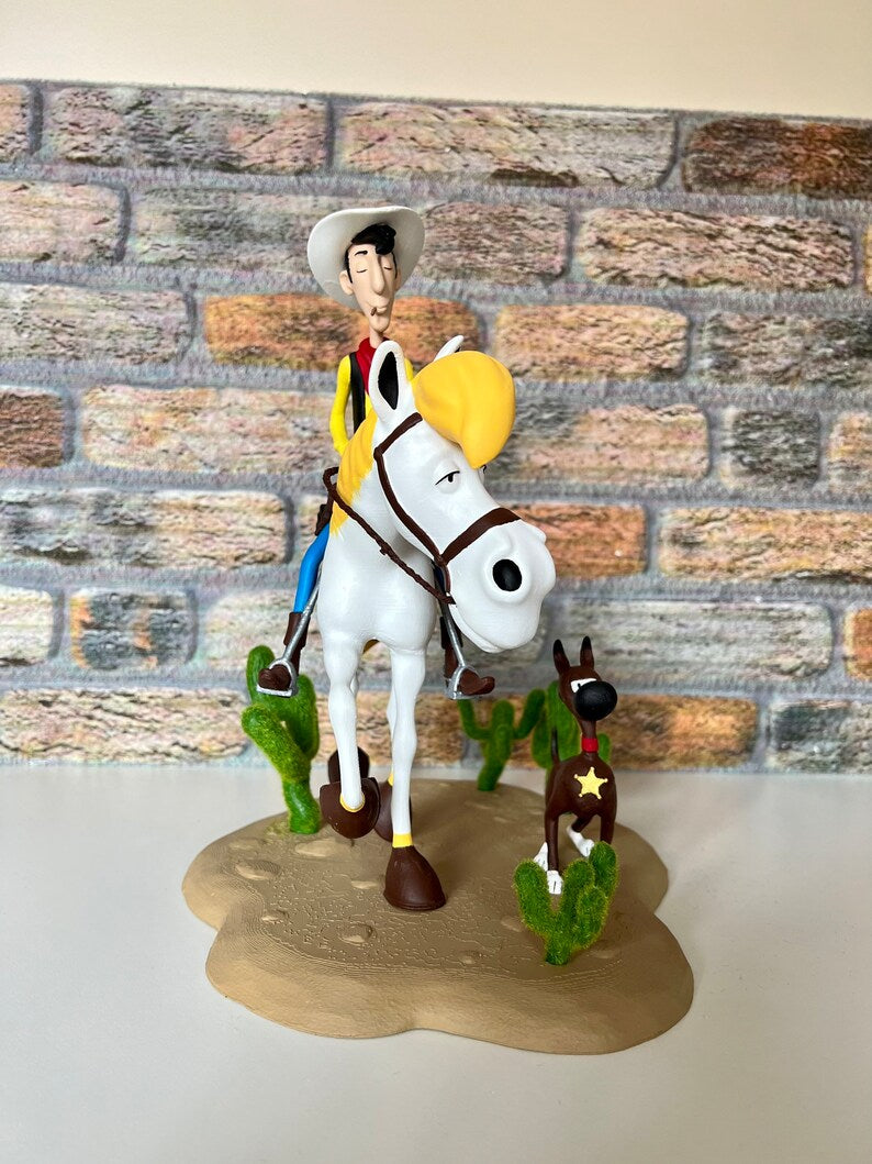 Lucky Luke Figur Red Kit Figur 25CM Groß