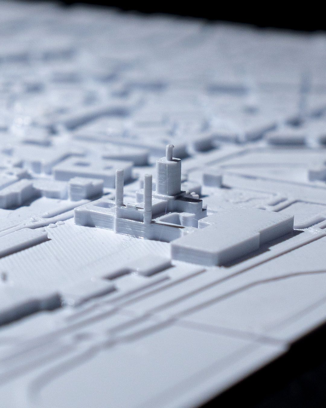 Madrid 3D-Stadtsilhouette Dekorative Minimalistische Wandtafel Madrid Bild