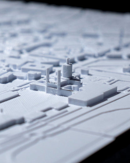 Madrid 3D-Stadtsilhouette Dekorative Minimalistische Wandtafel Madrid Bild