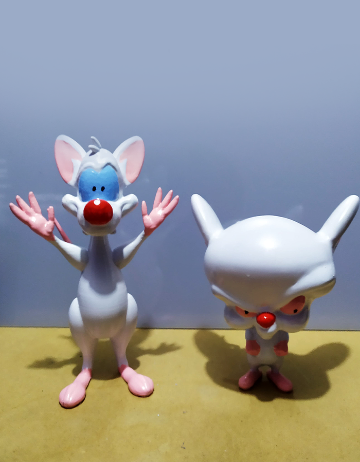 Pinky und der Brain Bemalte Figur 16CM