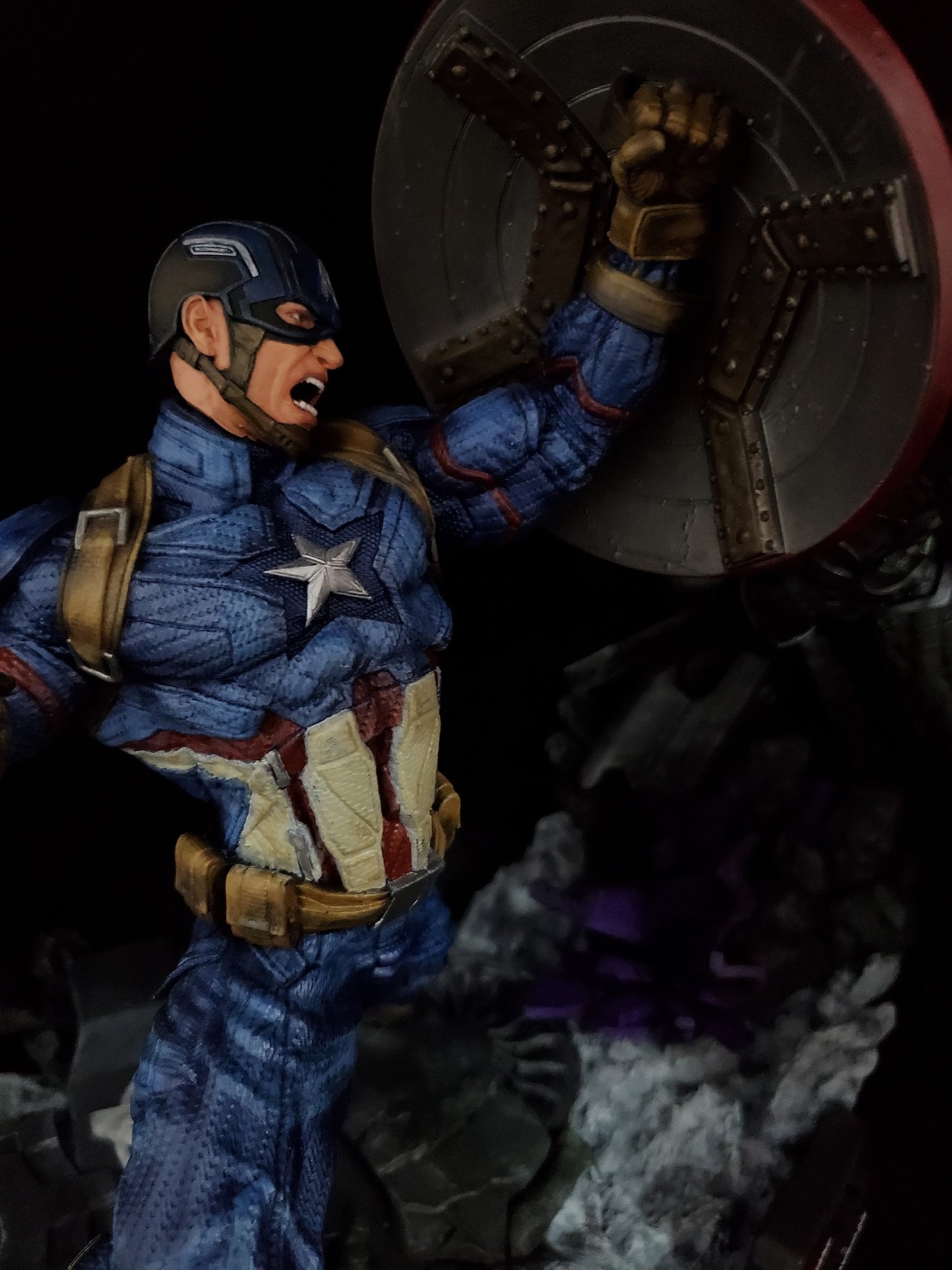 Captain America vs Black Panther Objekt Black Panther vs Captain America Figur Groß