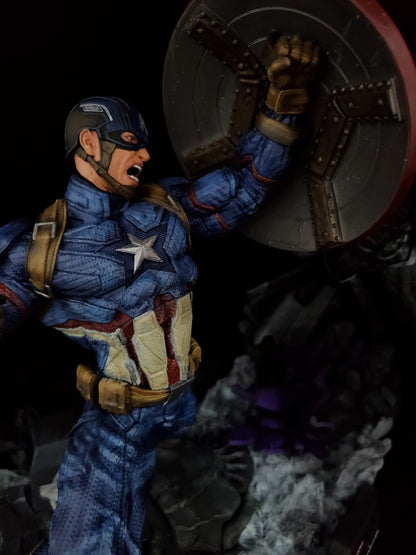 Captain America vs Black Panther Objekt Black Panther vs Captain America Figur Groß