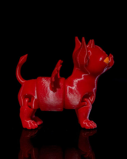 Halloween Chihuahua, Teufelshund Bewegliches Spielzeug 13 CM