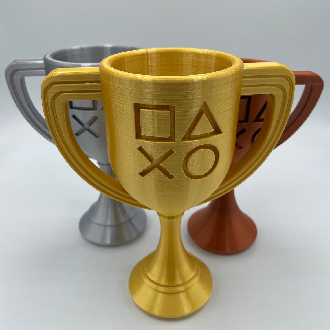 Playstation Trophäenfigur 3er-Set Playstation Gold-Trophäe Silber-Trophäe Bronze-Trophäe