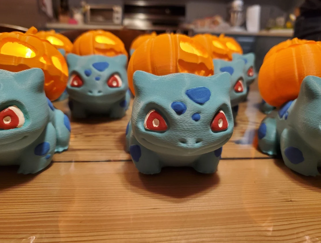 Pokemon Balbazar Kürbis Teelicht Pokemon Bisasam Teelicht 11CM