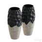 Waben-Geometrische Vase Groß 25 CM Hartplastik 2er-Set Dekorative Moderne Vase