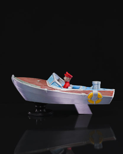 Geschenk für Kapitän, schwimmendes Boot, Spielzeug, 18 cm