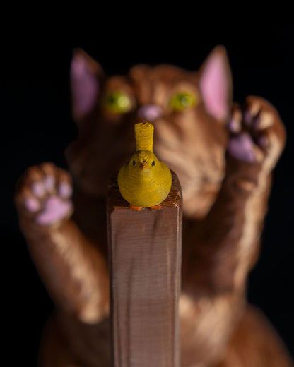 Küchenrollenhalter Katze & Vogel Thema Küchenrollenhalter