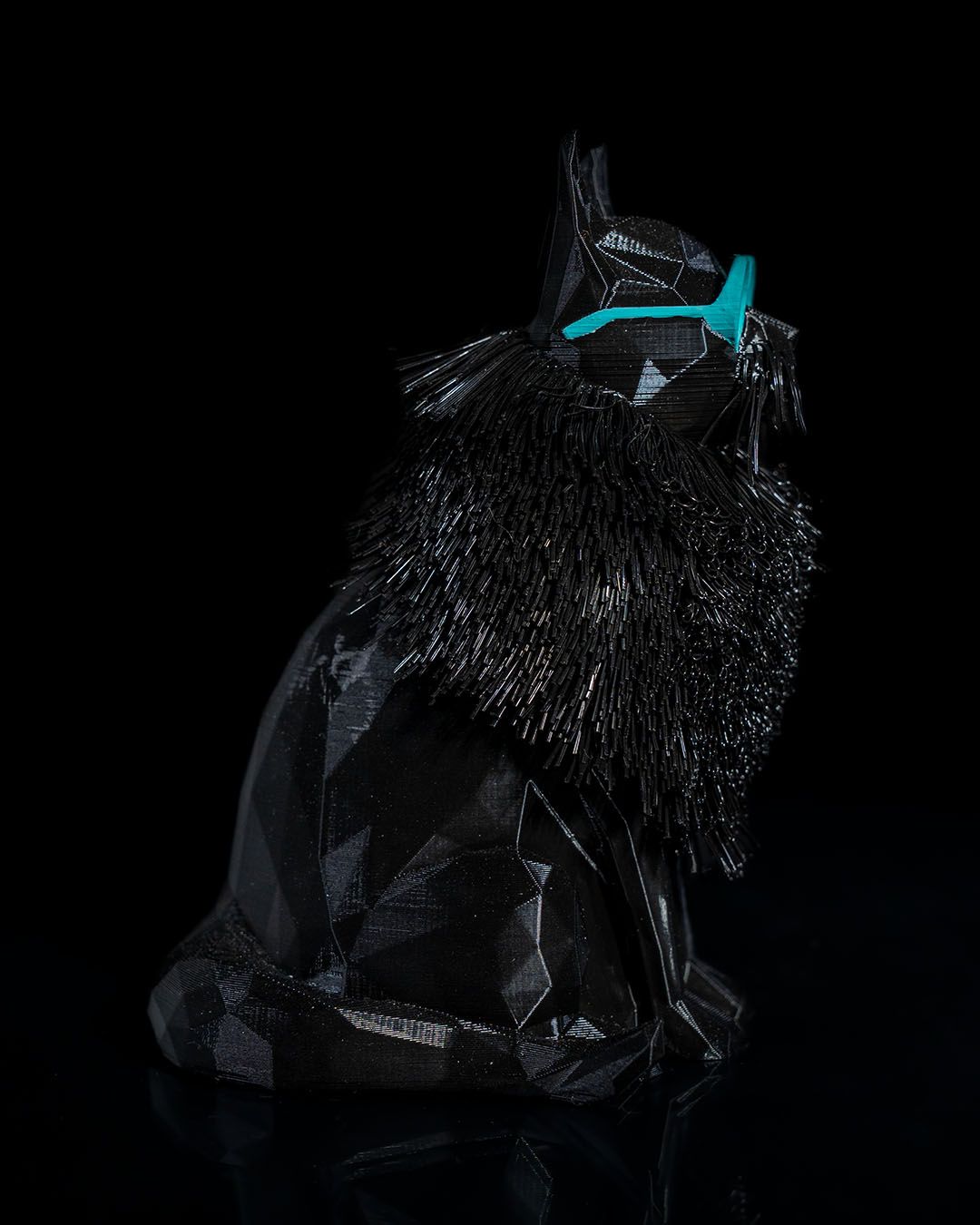 Prizma Cool Schwarze Katze Dekorative Tischdekoration 13CM