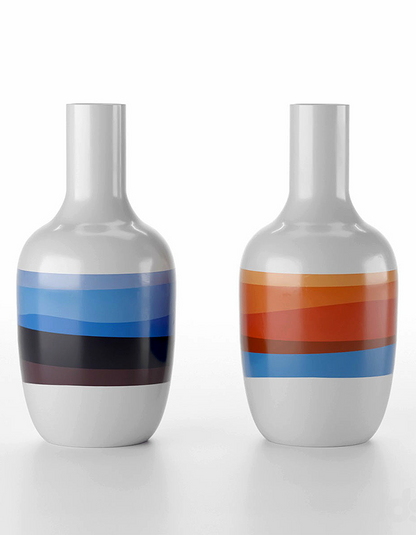 Lanix Moderne Vase Groß 25CM Dekorative Hartplastik Moderne Vase 4er-Set