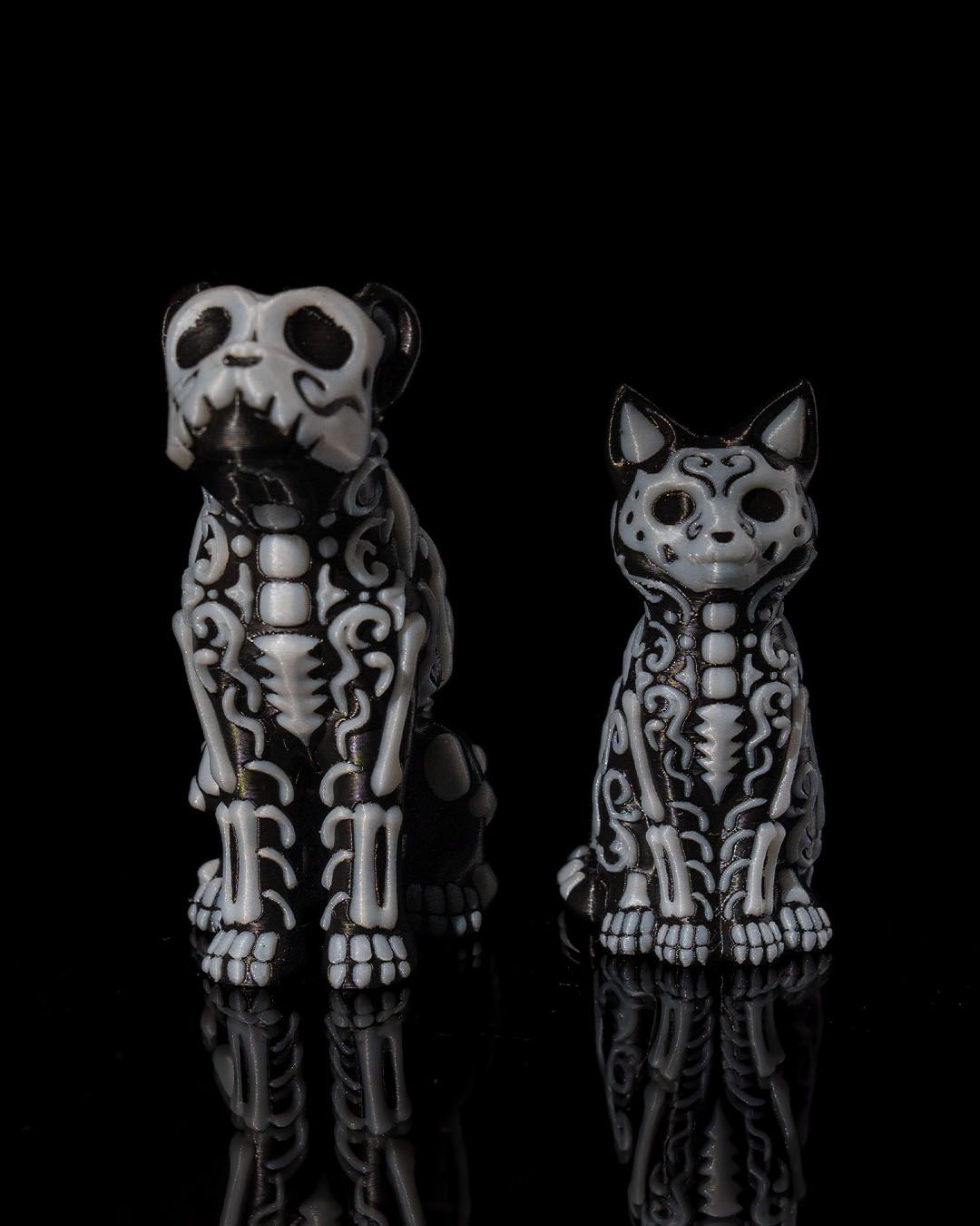 Halloween Deko Katze und Hund Figur Halloween Figur