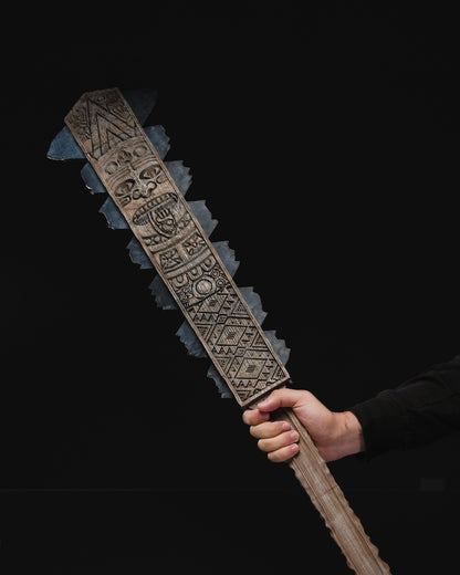 Macuahuitl Azteken Kriegskeule (Originalgröße)