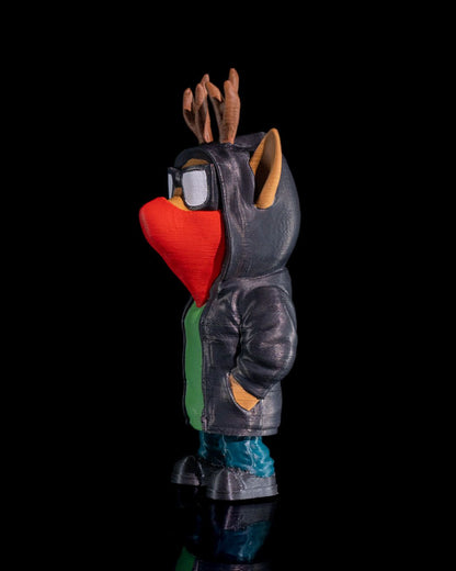 Rentier Objekt Weihnachtsdeko Gangster Rudolph Objekt 10CM