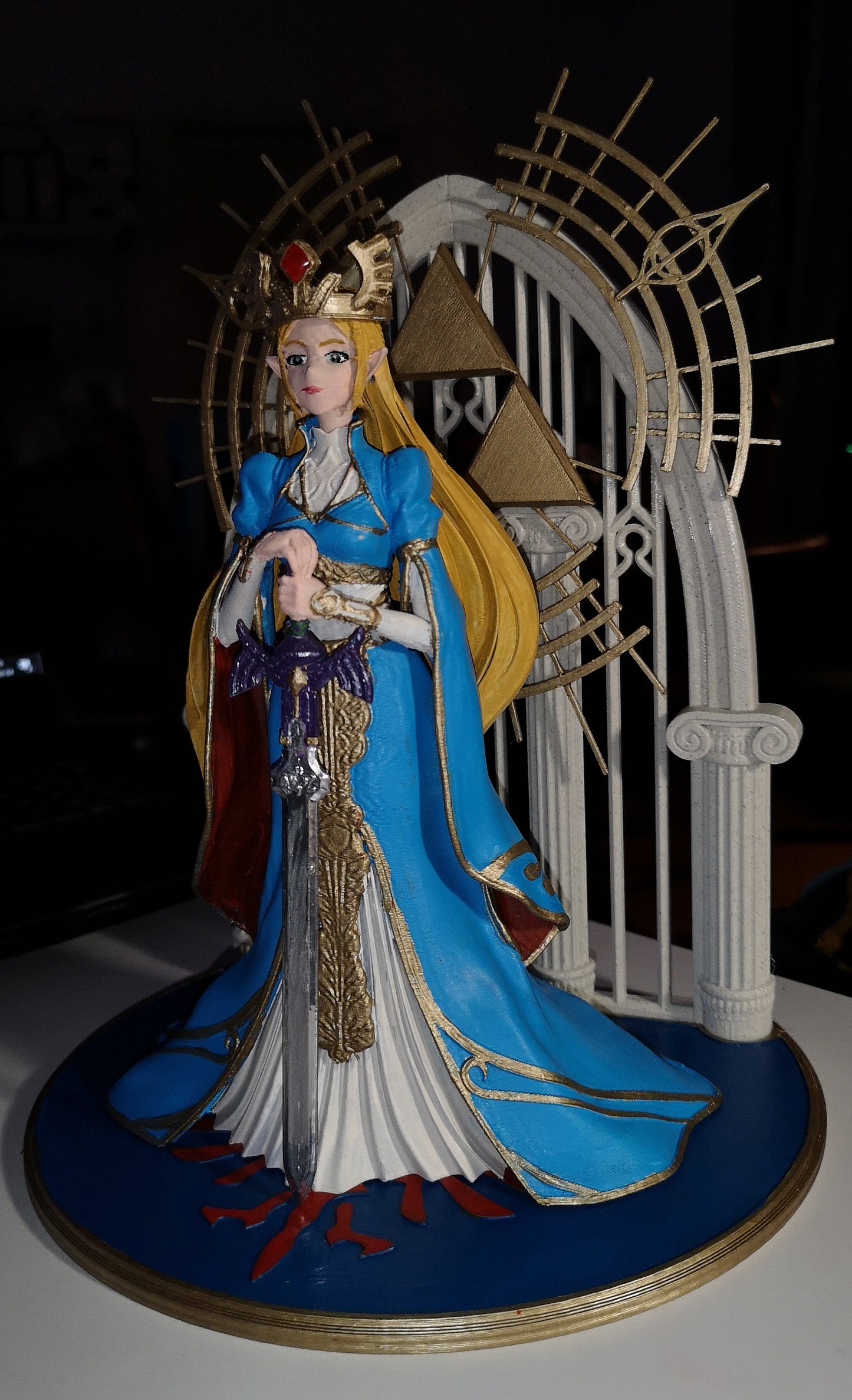 Prinzessin Zelda Bemalte Figur Prinzessin Zelda Figur Groß 25CM