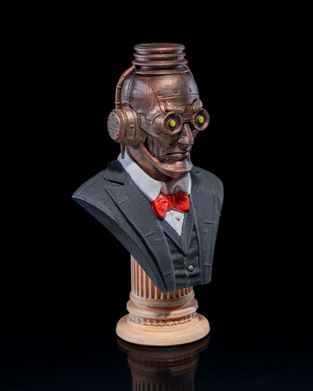 Abraham Lincoln Bemalte Büste 13 CM