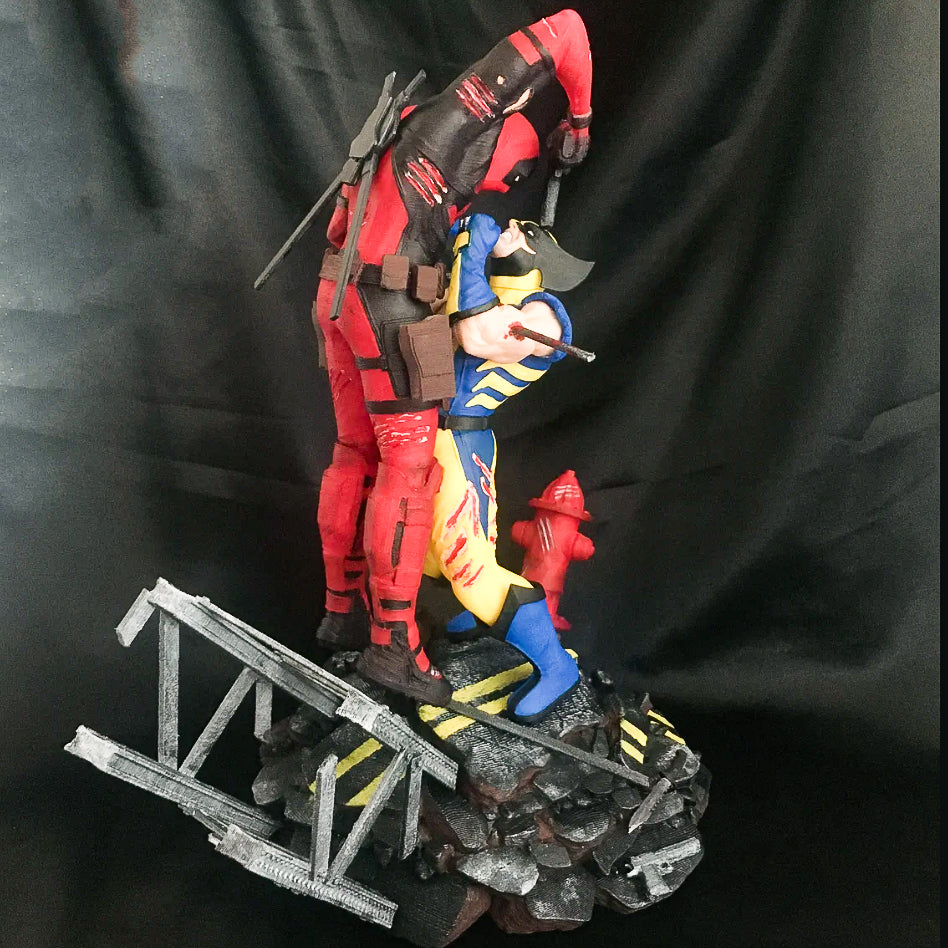 Wolverine Vs. Deadpool Objekt Wolverine Figur Deadpool Figur Marvel Figuren 25CM B