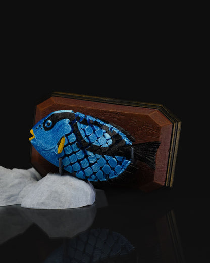Findet Nemo Blauer Paletten-Doktorfisch Dekofigur mit Ständer 11CM